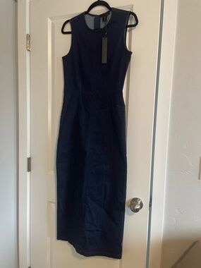 NWT House of Harlow 1960 Dark Denim Midi - Small